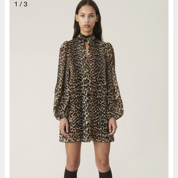 Ganni Dresses & Skirts - SOLD***GANNI Pleated Georgette Mini Dress